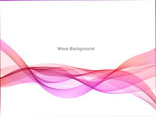 Colorful dynamic wave design stylish background