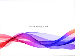 Colorful smoke wave design modern background