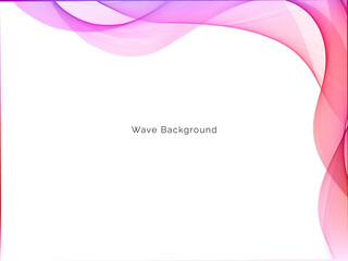 Colorful wave design modern background