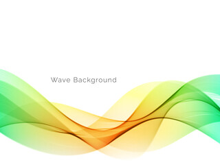 Colorful smoke wave design modern background