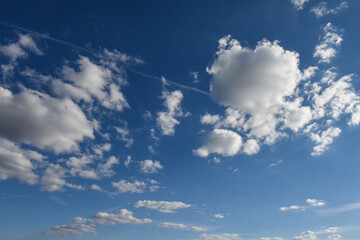 Obraz premium ciel nuage ozone bleu climat meteo