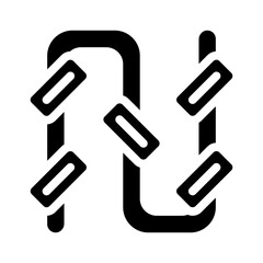 Fototapeta premium pipe irrigation system glyph icon vector illustration