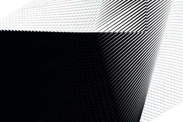Abstract halftone lines background, geometric dynamic pattern, vector modern design texture.