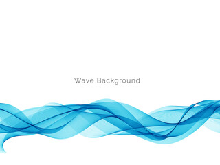 Modern blue wave stylish dynamic background