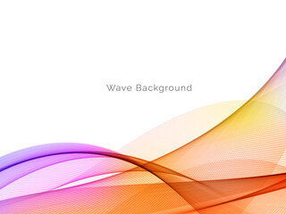 Abstract background with colorful flowing wave design