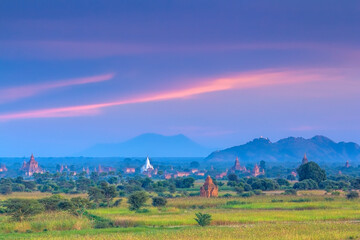 Bagan cityscape of Myanmar in asia