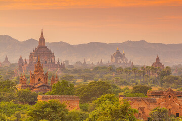 Bagan cityscape of Myanmar in asia