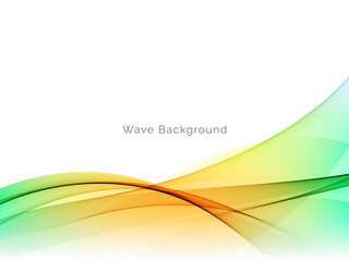 Colorful smoke wave design modern background