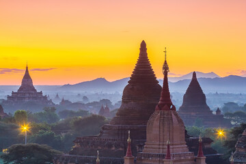 Bagan cityscape of Myanmar in asia