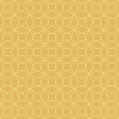 Vector background pattern. Geometric simple texture. Seamless pattern for wallpaper design. Golden color