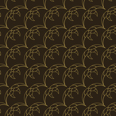 Seamless pattern with abstract ornament. Infinite texture for Wallpaper. Dark background