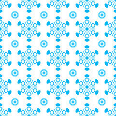 Vector seamless pattern with snowflakes