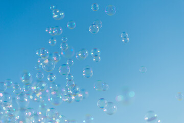 青空とシャボン玉