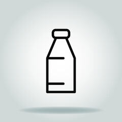 milk icon or logo in  outline