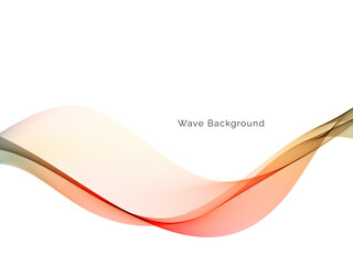 Colorful wave design modern background