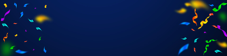 Streamers and confetti. Colorful streamers tinsel 