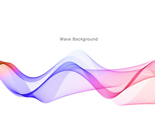 Colorful dynamic wave design stylish background