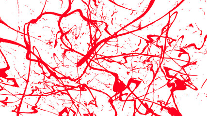Abstract red paints