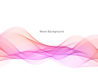 Colorful dynamic wave design stylish background