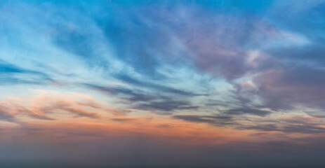Fototapeta na wymiar Fantastic clouds at sunrise