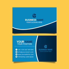 business card template vector illustration