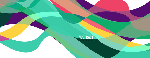 Fluid wave colorful abstract background. Dynamic colorful vibrant vector design