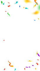 Streamers and confetti. Festive streamers tinsel a