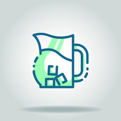 ice dispenser icon or logo in  twotone
