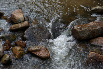 Small barrage dams for water