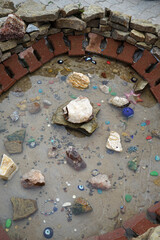 Rocky fountain well in Goreme Cappadocia summit- Turkey