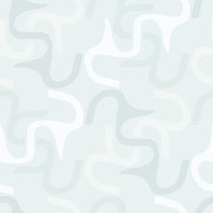 Soft 3D seamless pattern in white and gray colors