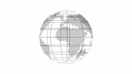 Amazing black color globe icon on white background,earth image