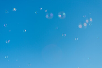 青空とシャボン玉