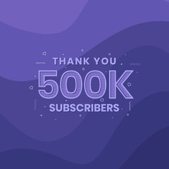 Thank you 500000 subscribers 500k subscribers celebration.