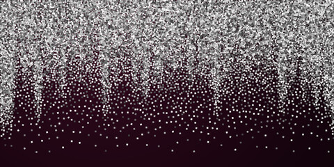 Silver glitter luxury sparkling confetti. Scattere