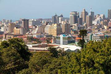 Durban City Center Buildings as Shown from Berea