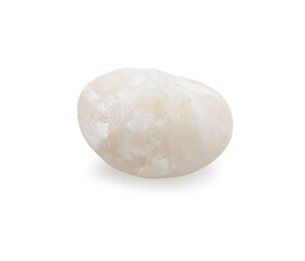 White stone on white background with clipping path  for decorative design