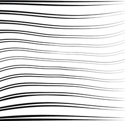 Abstract warped horizontal Striped Background . Vector curved twisted straight, waved lines texture
