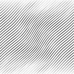 Abstract warped Diagonal Striped Background . Vector curved twisted slanting, waved lines texture

