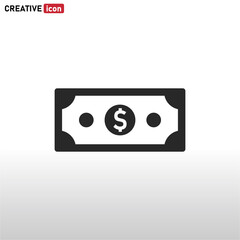 Dollar icon vector . Money sign