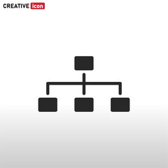 Network icon vector Networking sign