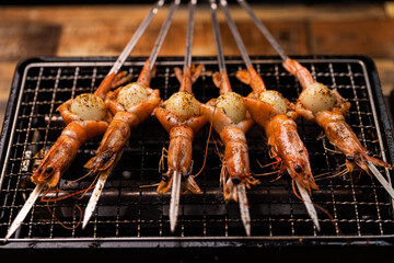 Baked prawns