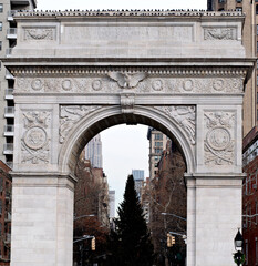 Fototapeta na wymiar Washington Square Arch