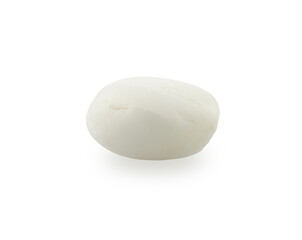 White stone on white background with clipping path for decorative design and other