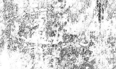 Fototapeta na wymiar Abstract Black and White Illustration Background. Grunge Vintage Surface with Dirty Pattern in Cracks, Spots, Dots.