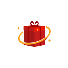 Illustration Vector Graphic of Shining Gift Box. Perfect to use for Gift Store