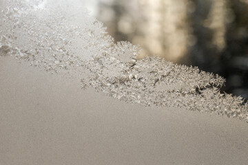 frost pattern on the window