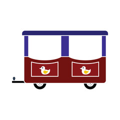 Wagon Of Children Train Icon