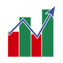 Fototapeta premium Analytics Chart Icon