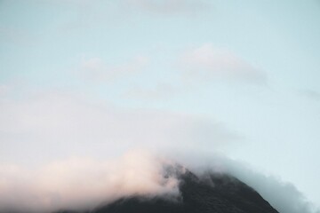 Smokes on a mountain